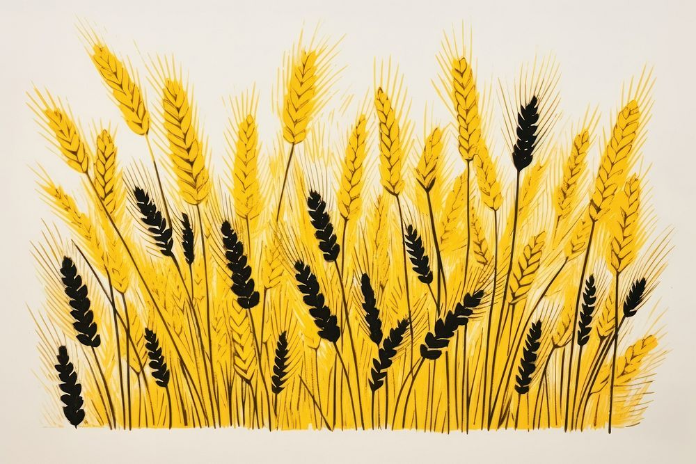 A fews of yellow wheat ears plant grain food. AI generated Image by rawpixel.