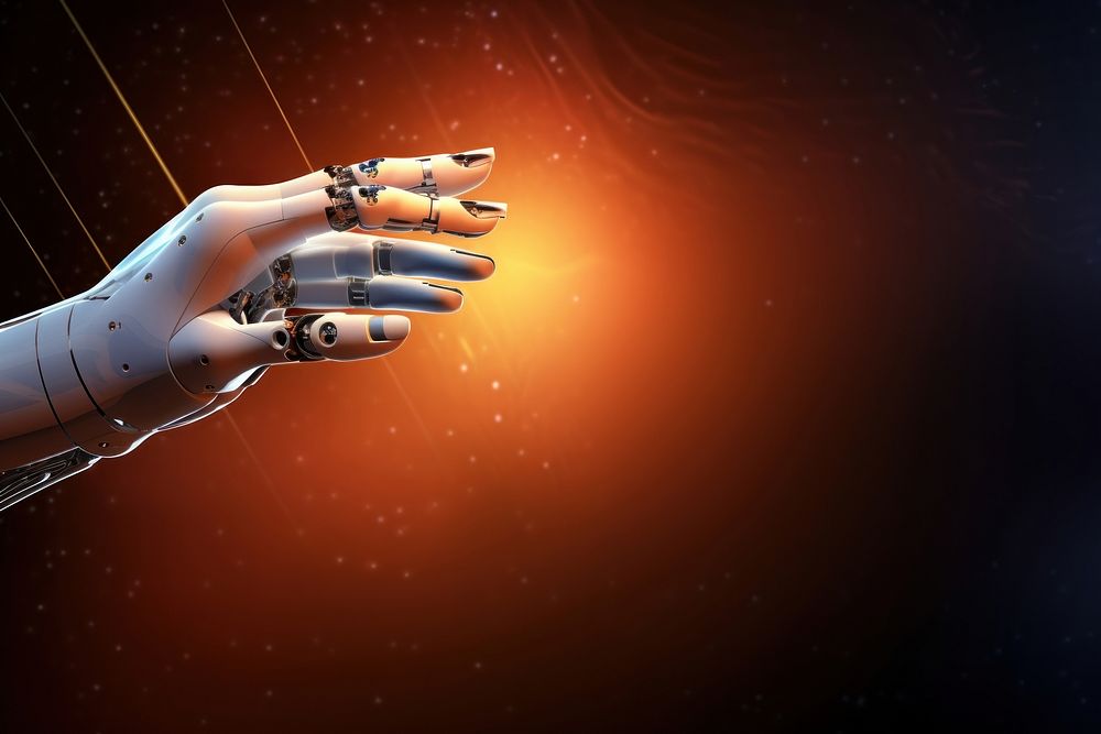 Hands robot touching on big data network hand adult transportation.