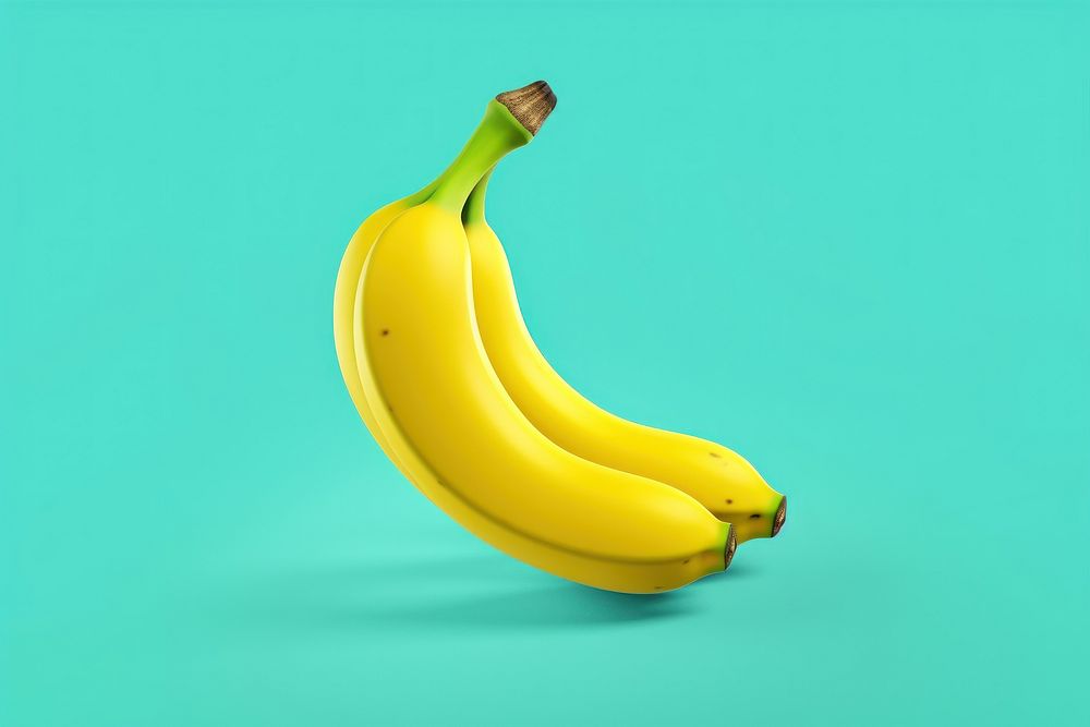 Banana floating up fruit food freshness.