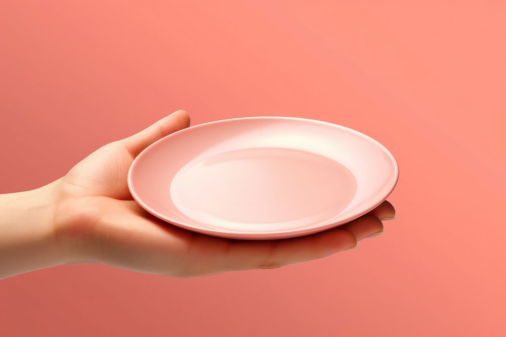 Hand Serve Plate plate bowl hand.