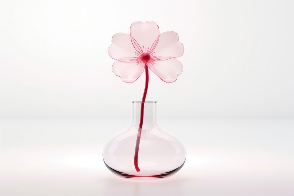 Flower glass transparent plant.