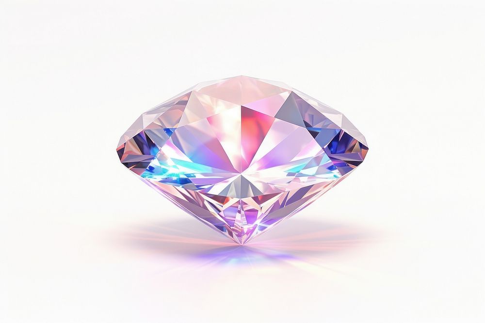 Rhombus sparkle shap amethyst gemstone jewelry. AI generated Image by rawpixel.