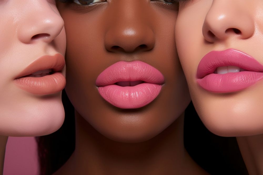 Lipstick colors arranged on lips skin cosmetics adult. AI generated Image by rawpixel.