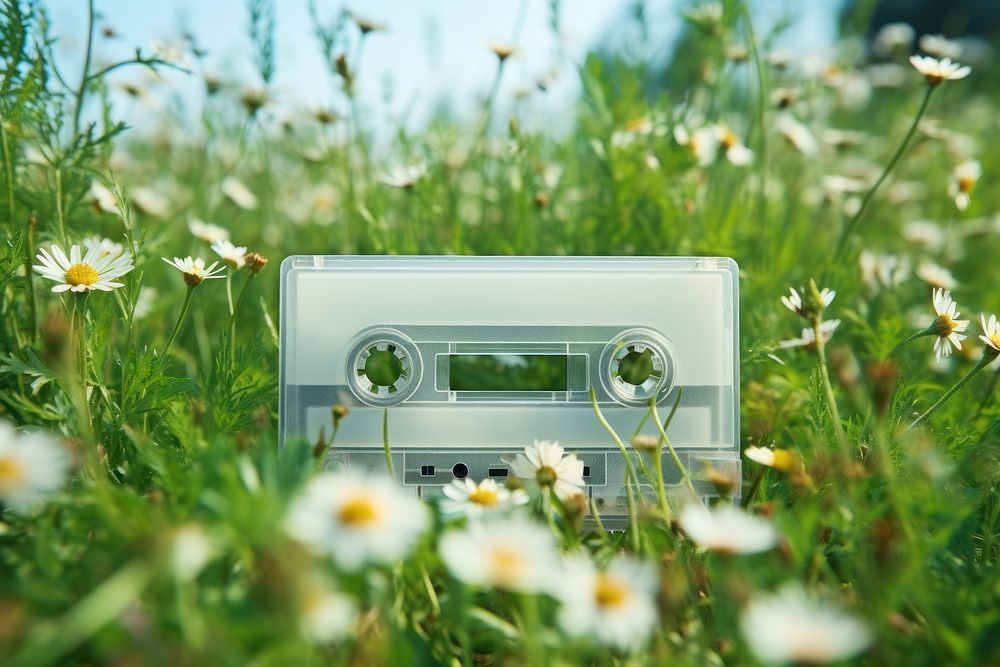 Cassette tape  flower wildflower outdoors.