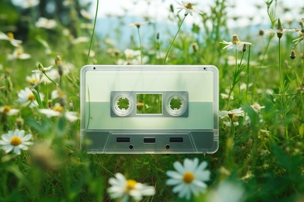 Cassette tape  flower nature plant.