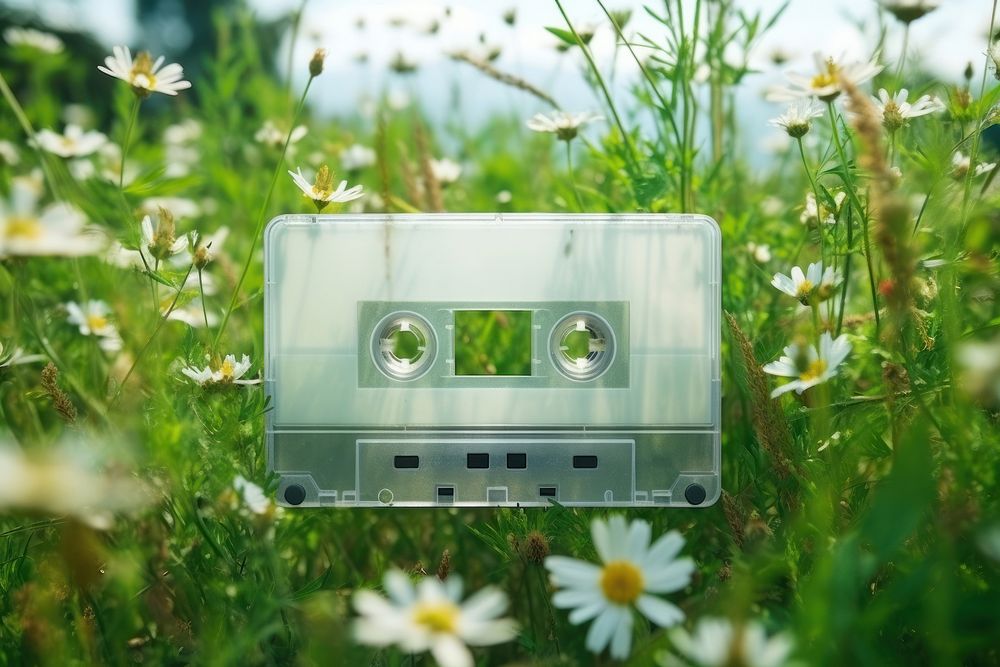 Cassette tape  flower nature plant.