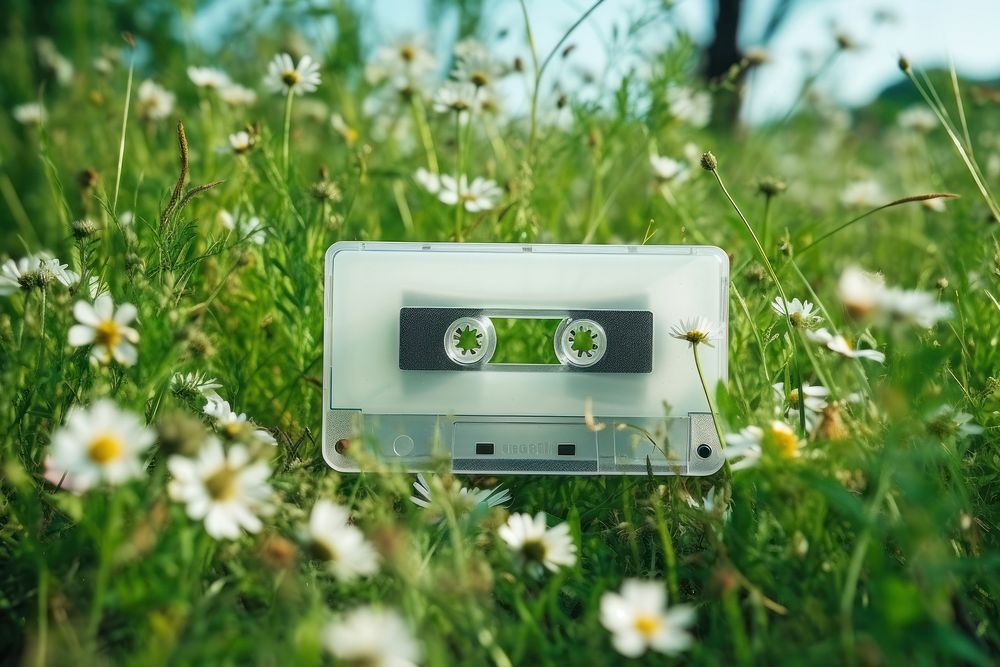 Cassette tape  flower wildflower nature.