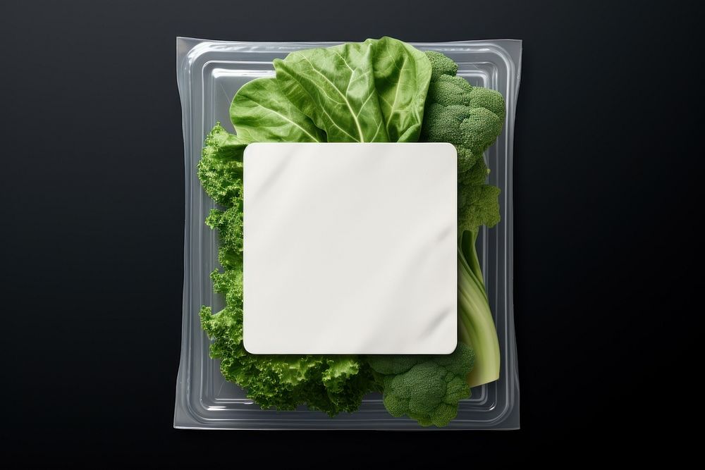 Vegetable plastic packaging plant food ingredient.