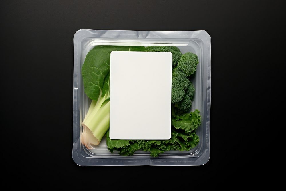 Vegetable plastic packaging plant food cauliflower.
