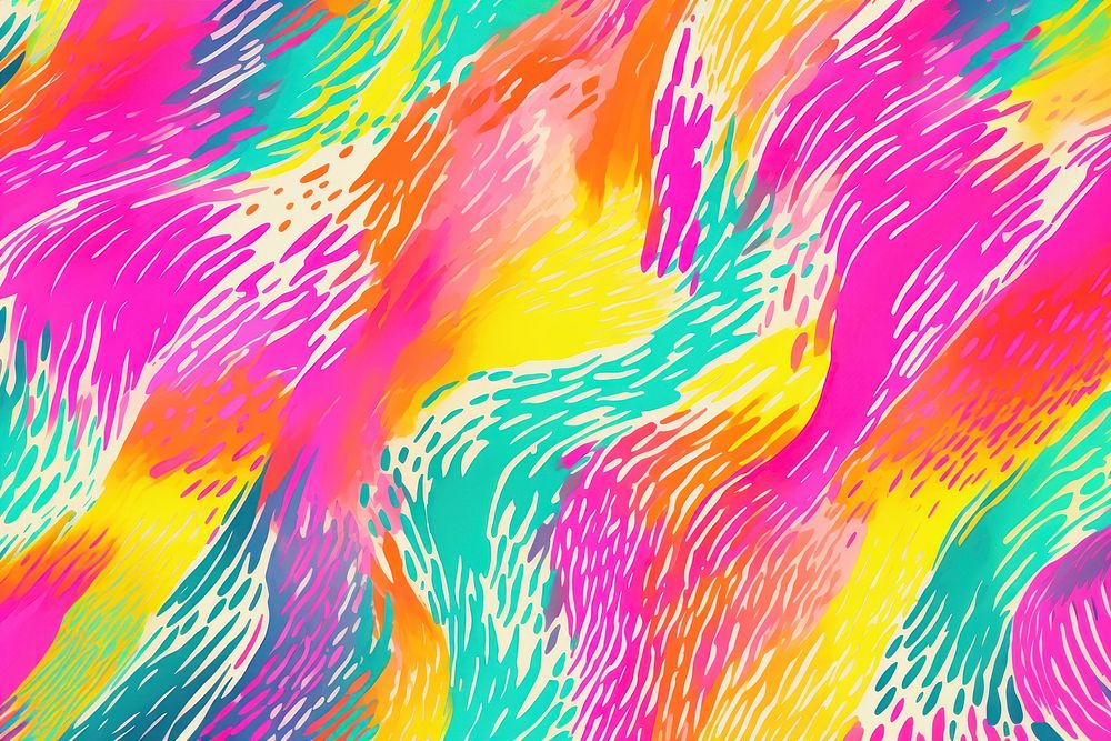 A rainbow pattern backgrounds abstract paint. AI generated Image by rawpixel.