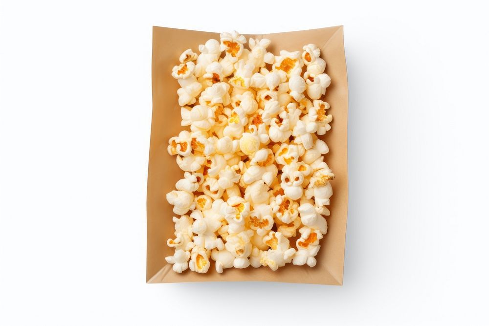 Popcorn snack paper food.