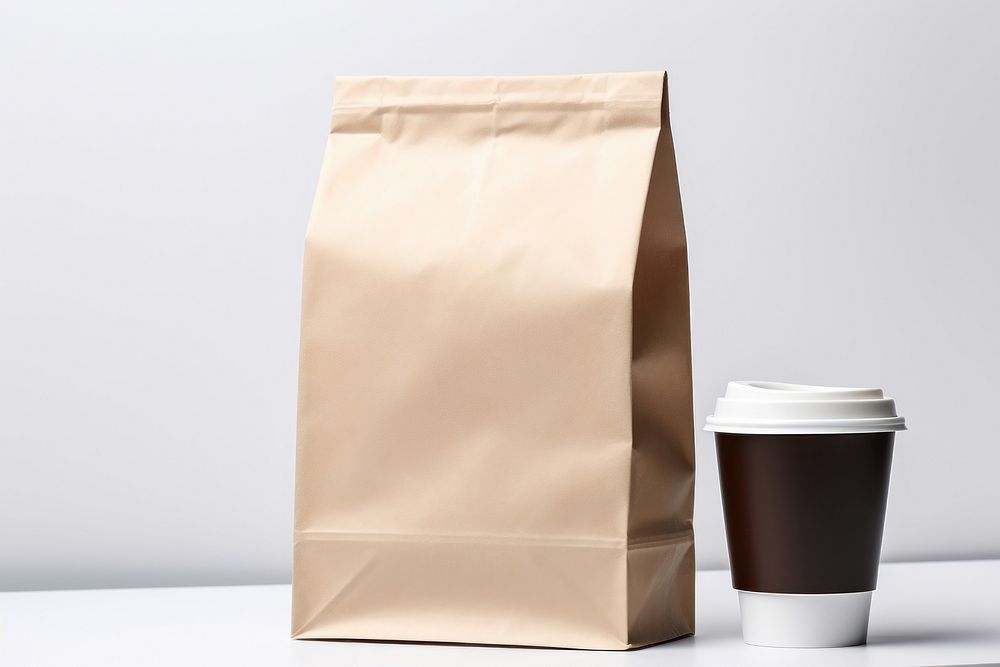 Coffee paper bag  handbag cup mug.