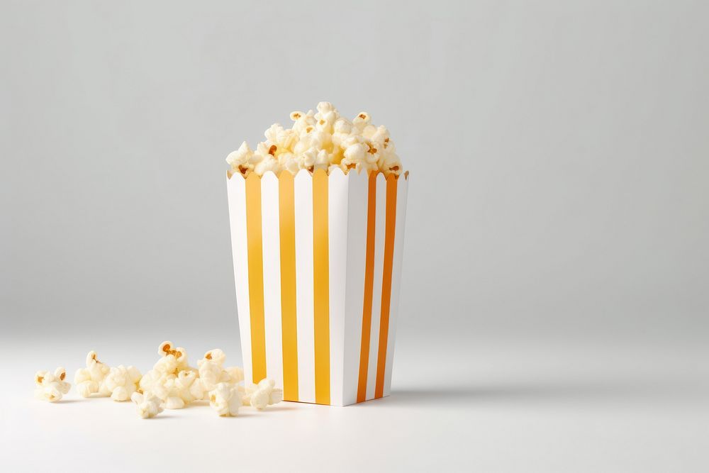 Popcorn snack food studio shot.