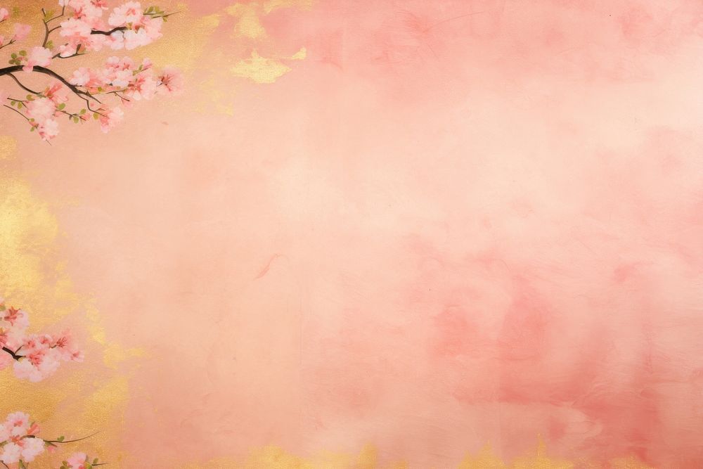Old aesthetic pink gold paper backgrounds texture flower.