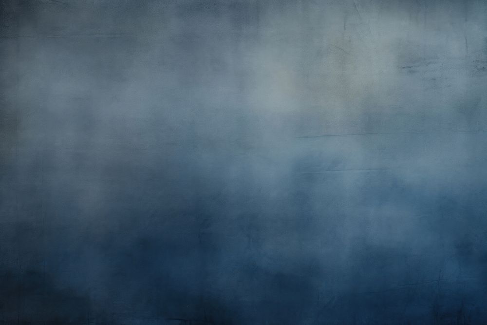 Old faded dark Indigo blue gradient paper backgrounds texture wall.