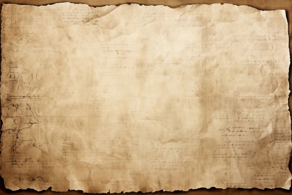 Old wihte paper with sketch of medieval backgrounds document texture.