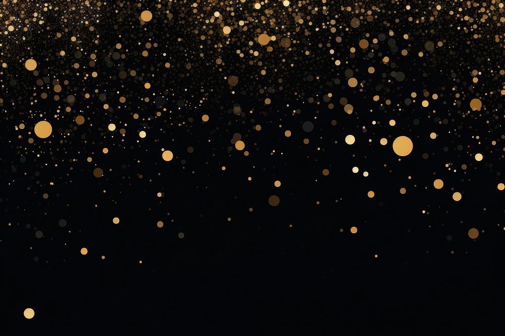 Black and gold glitter dots backgrounds decoration astronomy. AI generated Image by rawpixel.