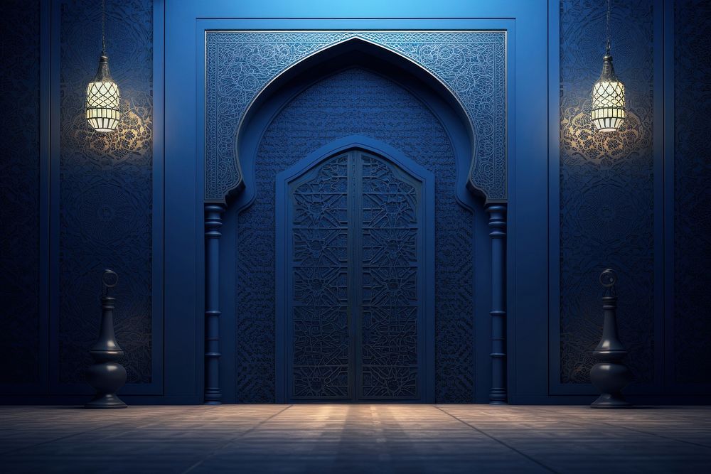 Islamic a door architecture building lighting. 