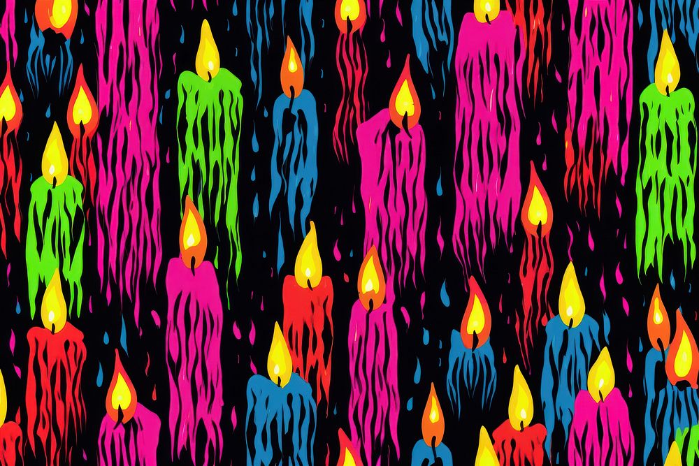 Candles pattern backgrounds abstract graphics. AI generated Image by rawpixel.
