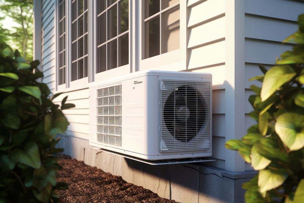 Heat pump outside architecture technology appliance. AI generated Image by rawpixel.
