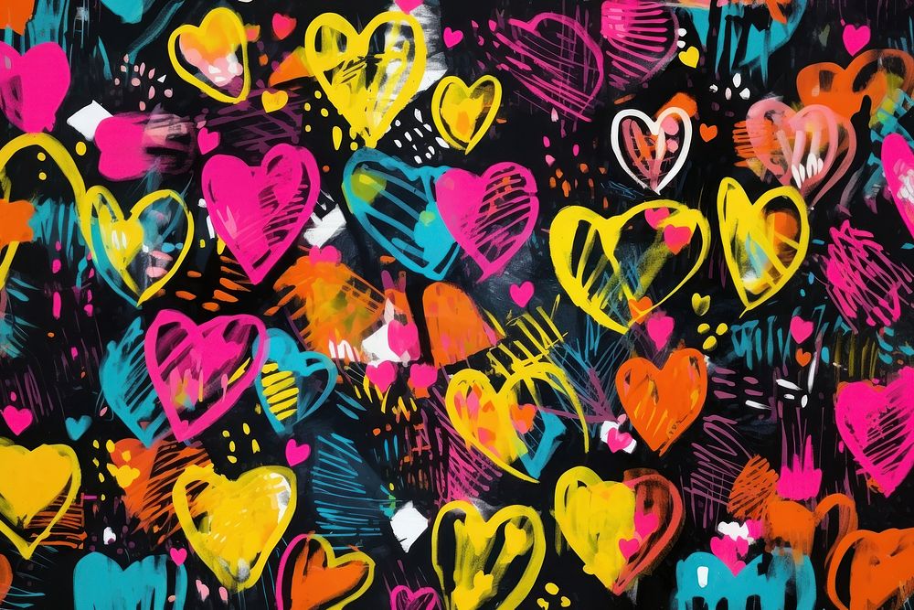 Heart pattern backgrounds abstract creativity. 