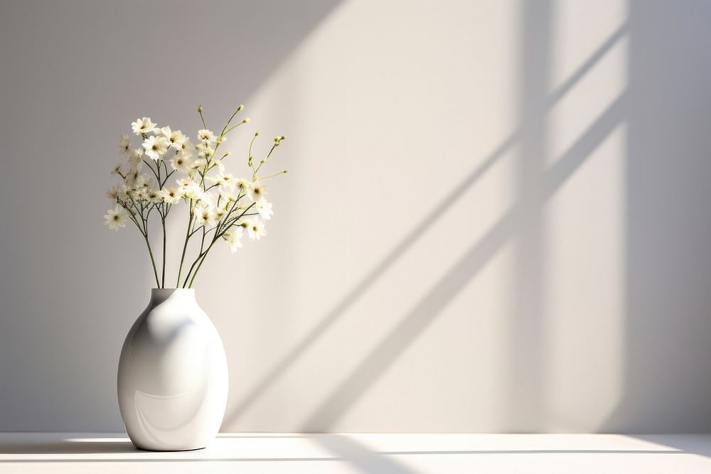 Flower vase windowsill plant.