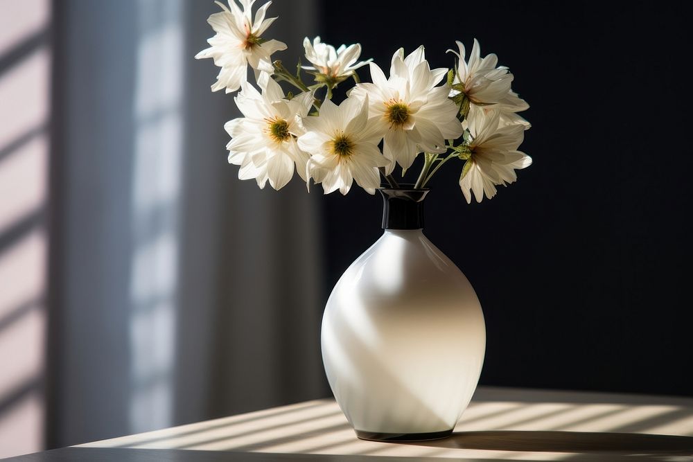 Flower vase plant white. | Free Photo - rawpixel