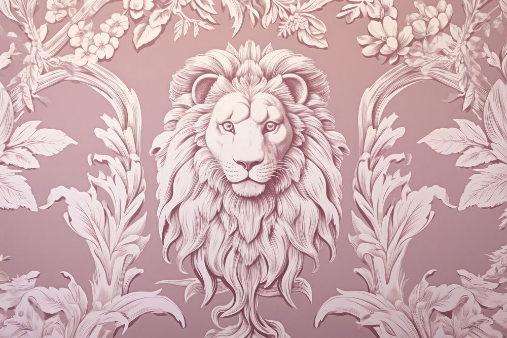 Wallpaper pattern mammal lion.