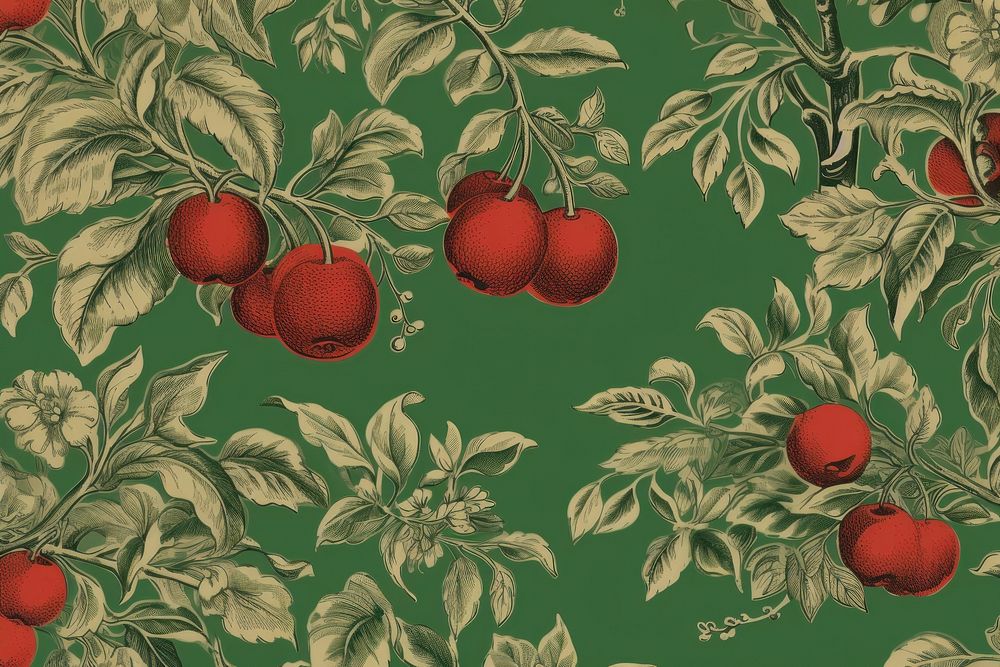 Apple wallpaper pattern plant.