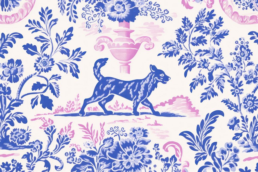 Dog pattern wallpaper mammal pink.