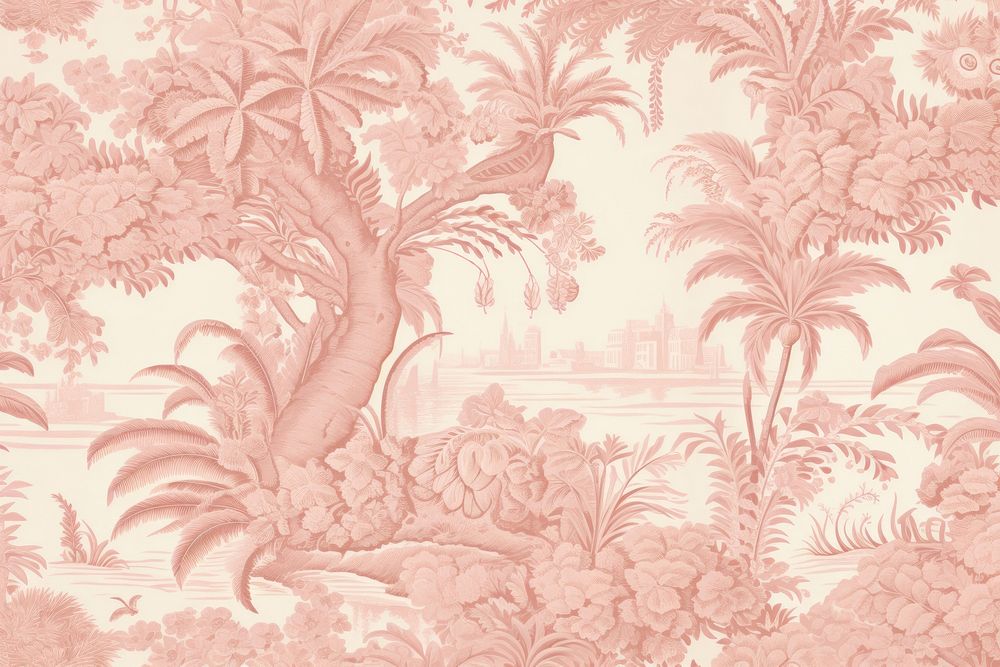 Tropical wallpaper pattern art.