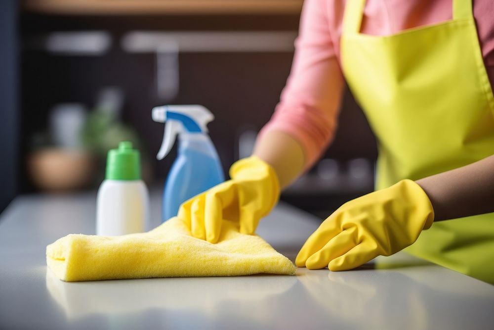 Gloves Cleaning House cleaning glove protective glove. AI generated Image by rawpixel.