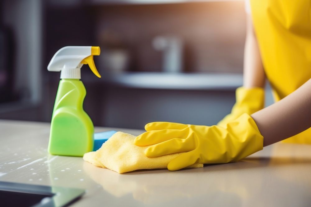 Gloves Cleaning House cleaning glove protective glove. AI generated Image by rawpixel.