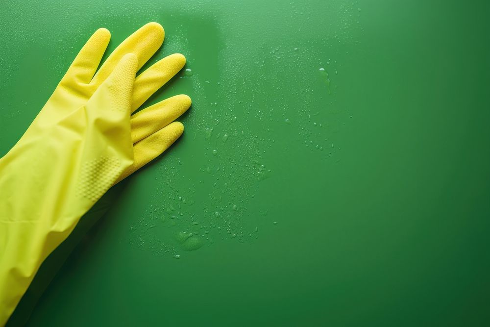 Cleaning and removes backgrounds glove green. AI generated Image by rawpixel.
