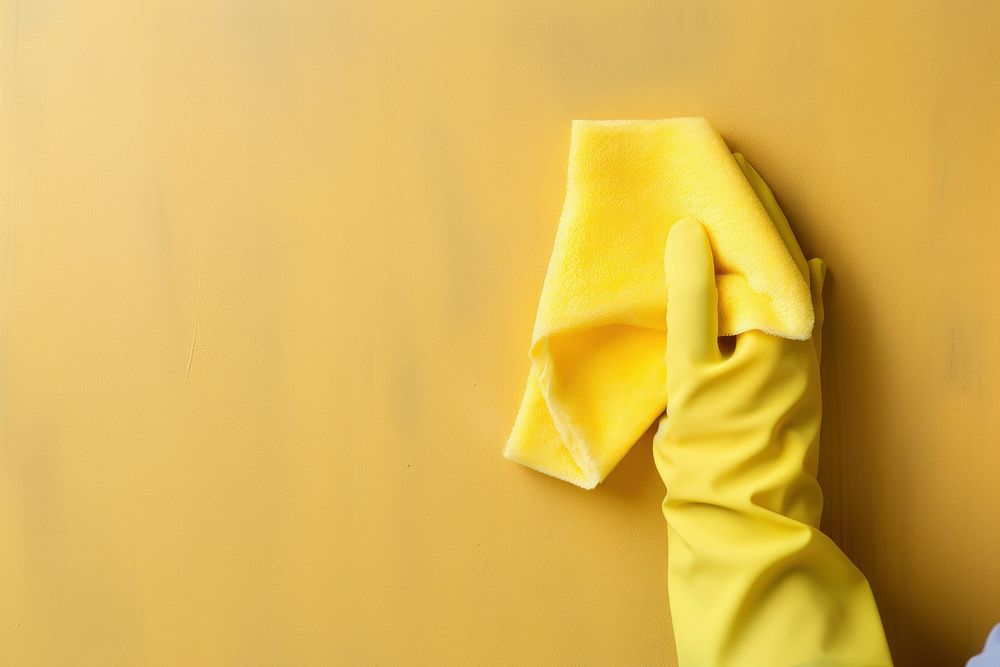 Hand in rubber protective cleaning standing clothing. AI generated Image by rawpixel.