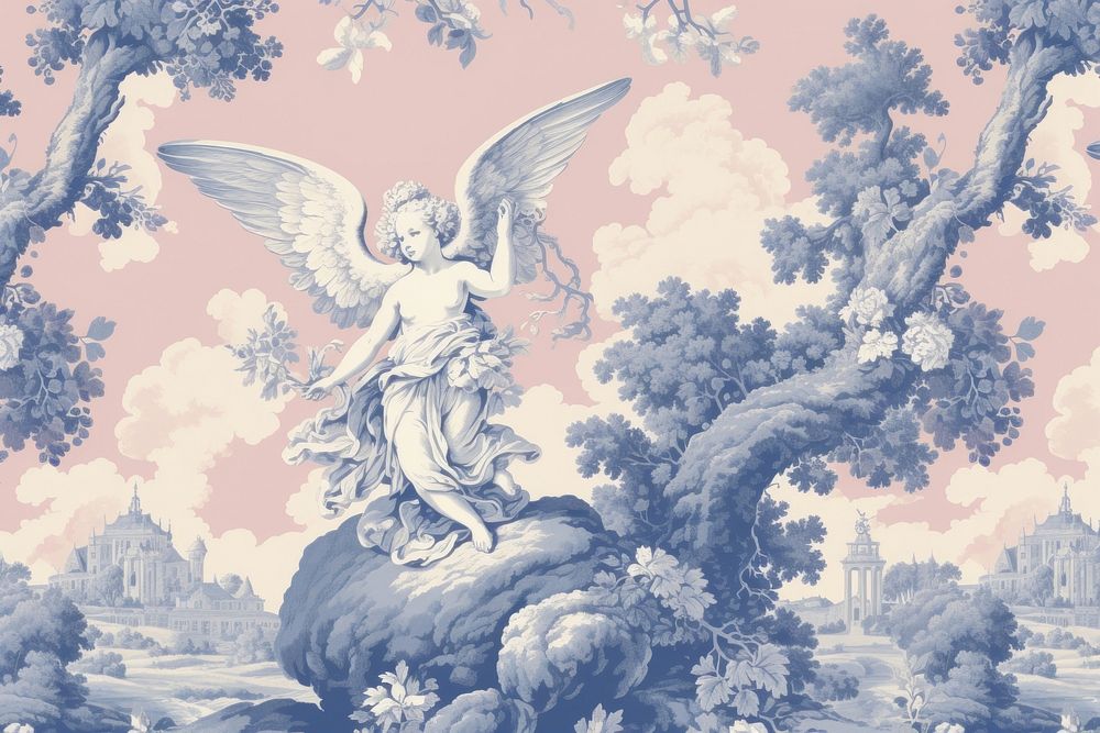 Angel in heaven wallpaper art representation.