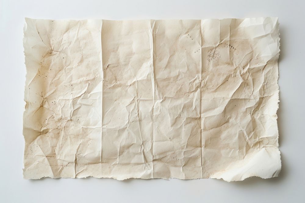 A piece of paper texture backgrounds crumpled textured.