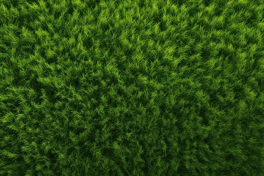 A bright green lawn backgrounds outdoors nature.
