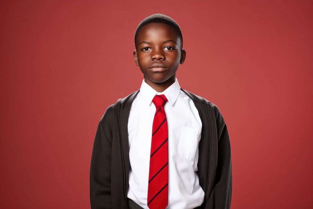 African student portrait necktie photo.