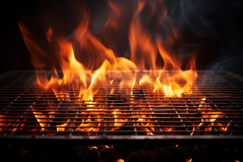 Empty grill grid fireplace grilling campfire. AI generated Image by rawpixel.
