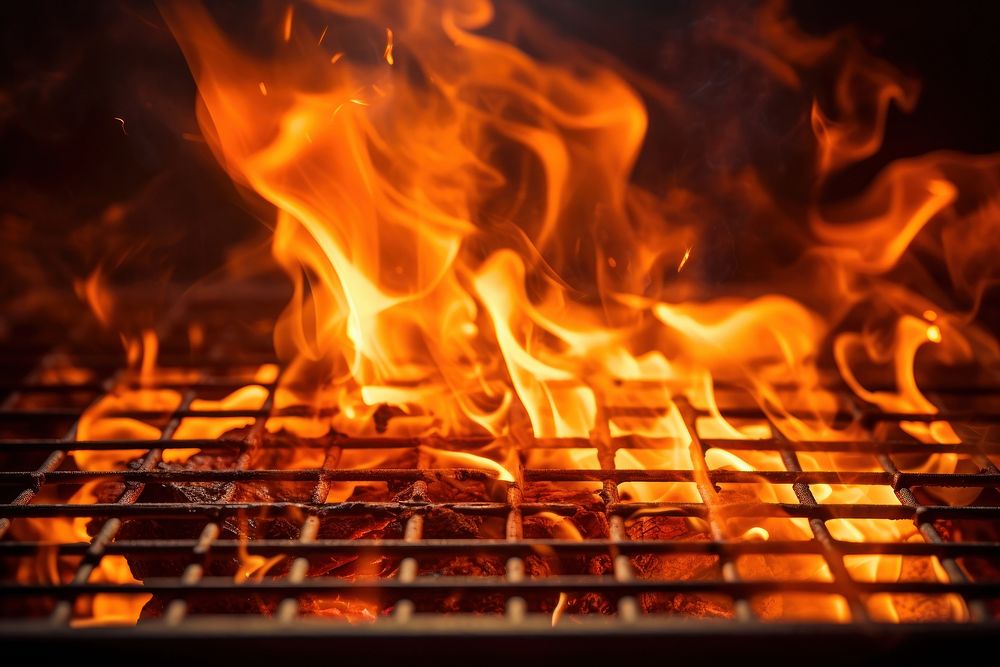 Empty grill grid fire backgrounds grilling. AI generated Image by rawpixel.