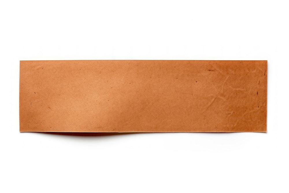 Brown adhesive strip paper white background simplicity.