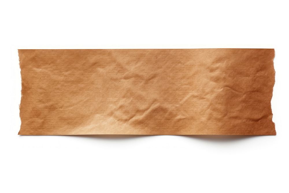 Brown adhesive strip paper white background simplicity.