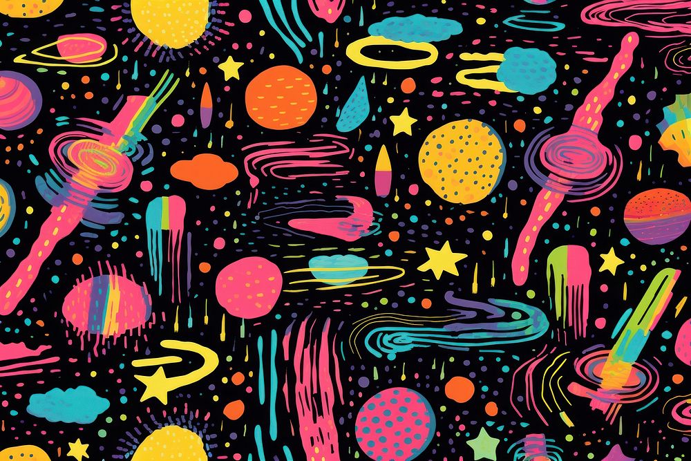 Space pattern backgrounds graphics. AI generated Image by rawpixel.