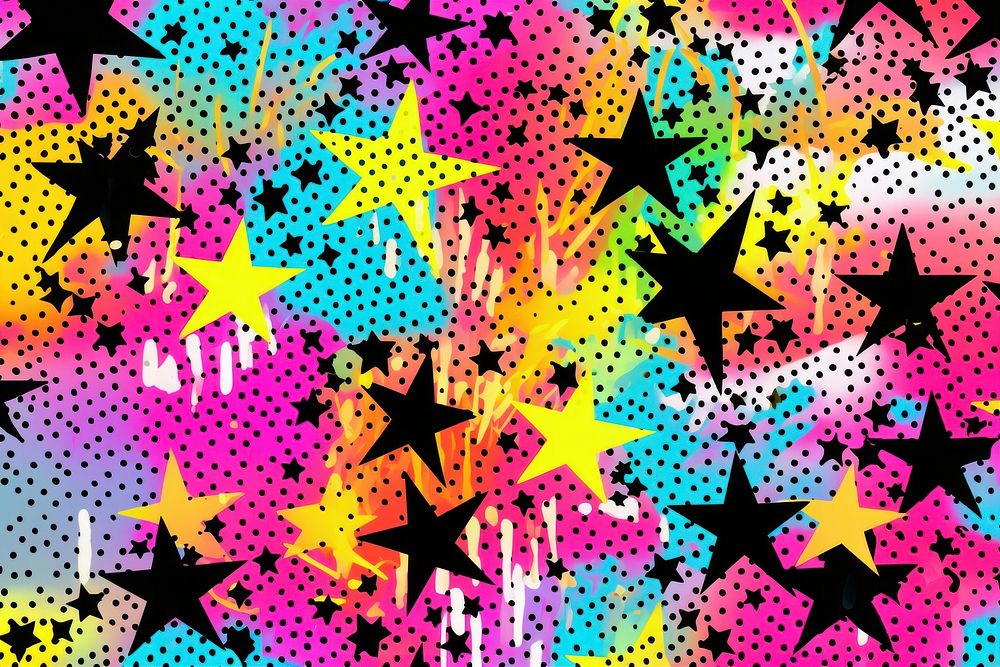 Star pattern backgrounds abstract art. AI generated Image by rawpixel.