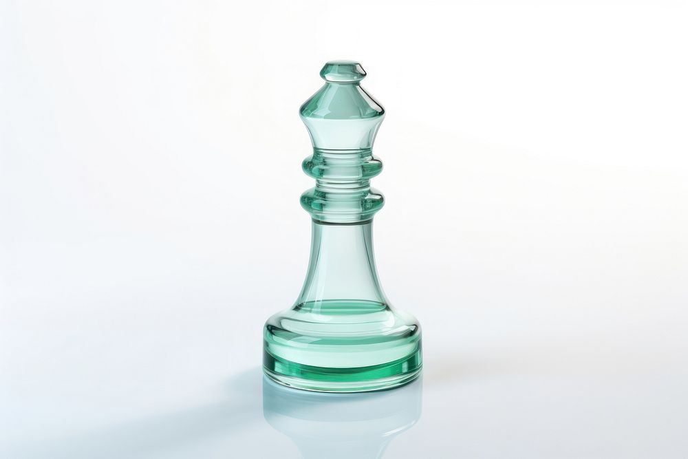 Chess shape toy glass white background simplicity.