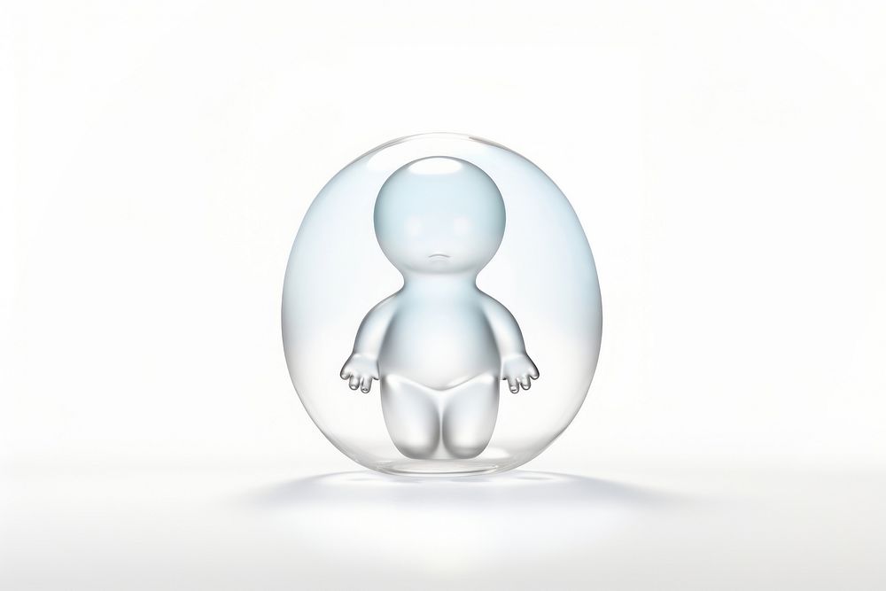 Avatar Icon transparent sphere glass.