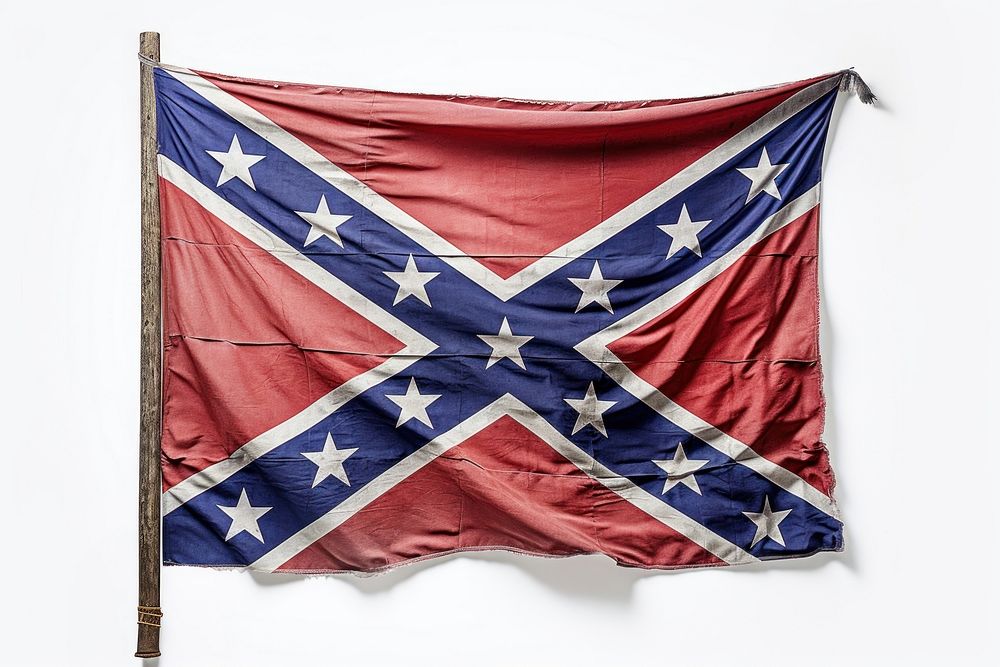 US confederate flag independence patriotism symbolism. AI generated Image by rawpixel.