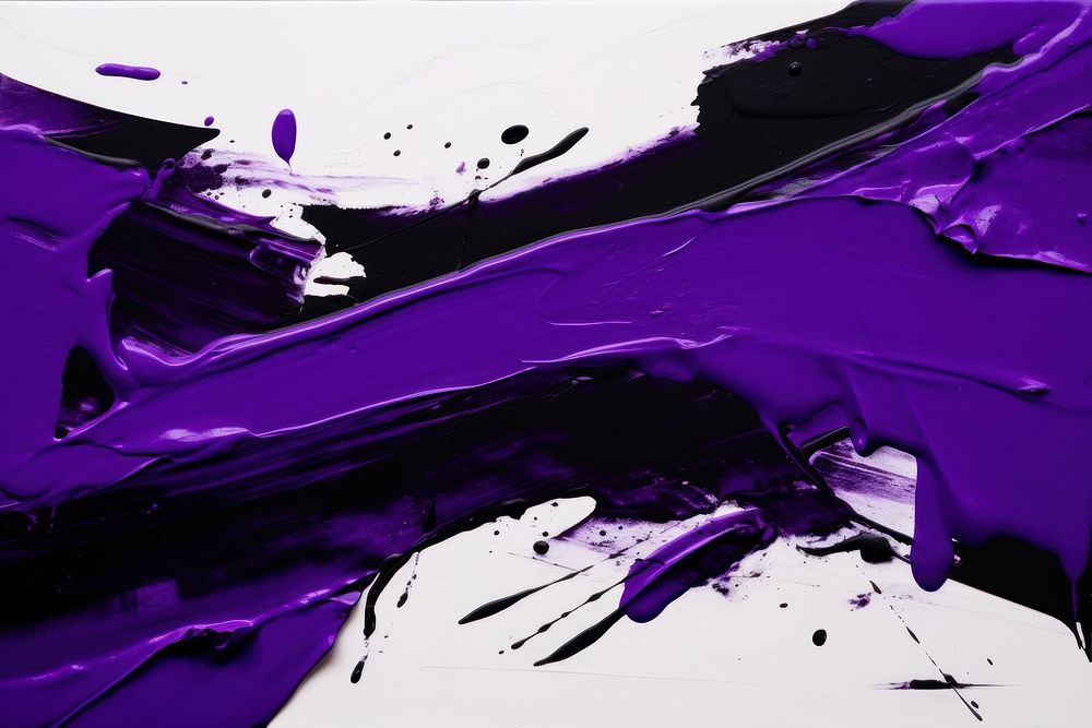 Purple acrylic backgrounds ink splattered.