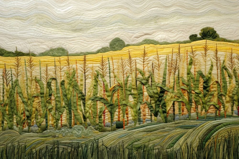 Corn field agriculture landscape outdoors.